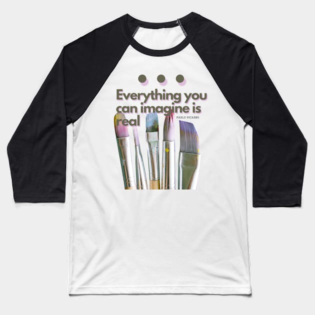 Creativity Baseball T-Shirt by RosMir